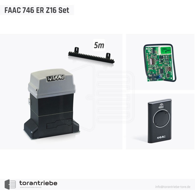 Set Schiebetorantrieb FAAC 746 ER Z16